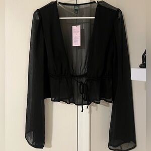 Sheer Tie Top